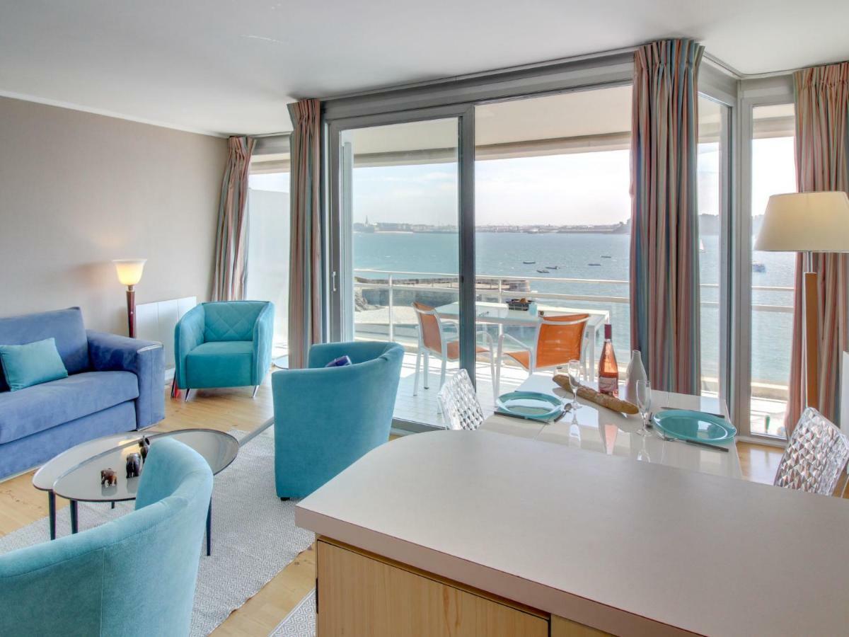 Appartement Studio Le Bellevue-2 à Dinard Extérieur photo